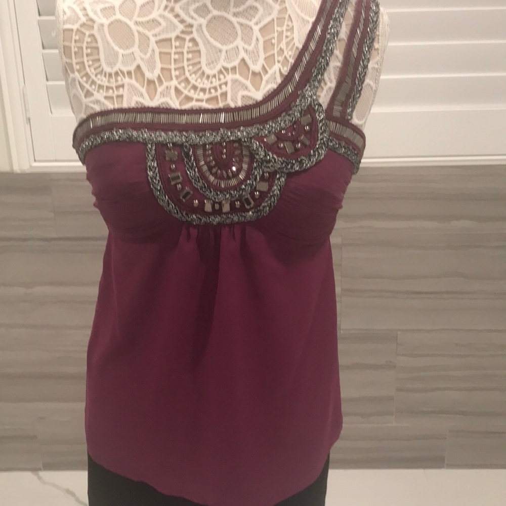 Bebe one shoulder top